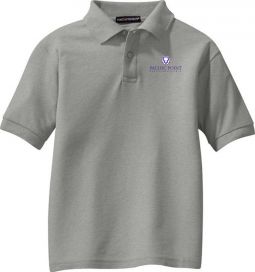 Youth Silk Touch Polo, Cool Grey